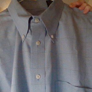 JOSABANK  button down collar blue with stripe shirt
